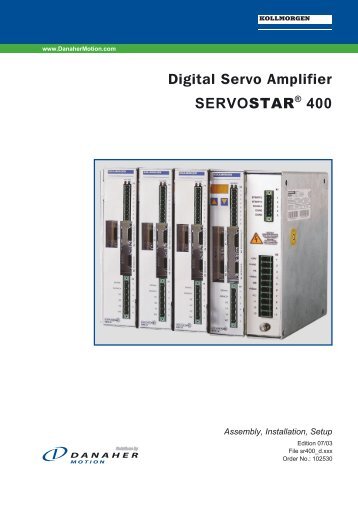 Digital Servo Amplifier SERVOSTAR 400 - BIBUS SK, sro