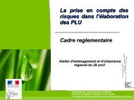 La prise en compte des risques dans l'Ã©laboration des PLU Cadre ...
