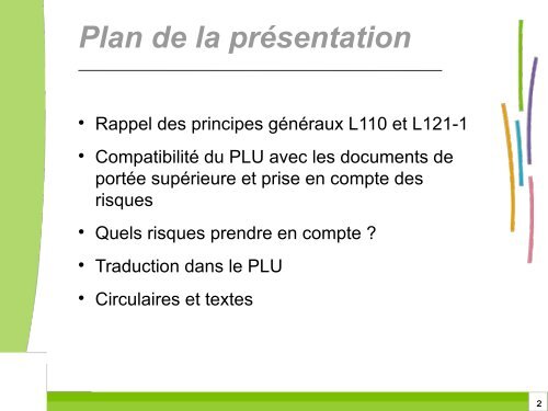 La prise en compte des risques dans l'Ã©laboration des PLU Cadre ...