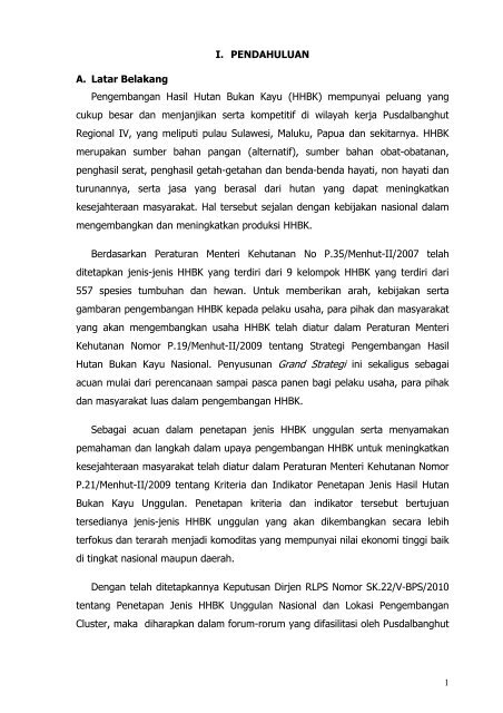IV. Matriks Hasil Evaluasi Pengembangan HHBK di Regional V
