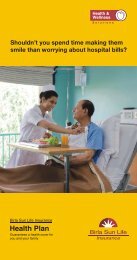 BSLI Health Plan - Birla Sun Life Insurance