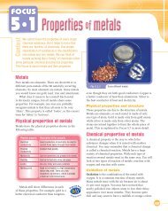 Focus 5.1 - Properties of metals
