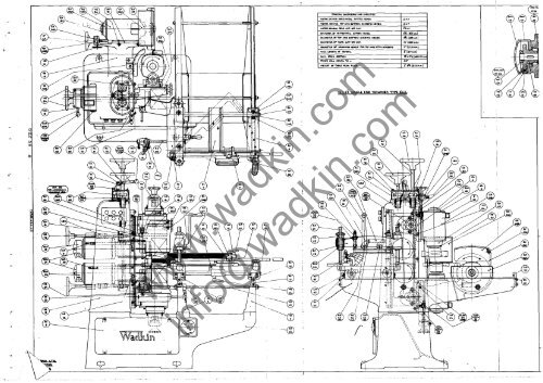 Wadkin ECA Tenoner Manual and Parts List