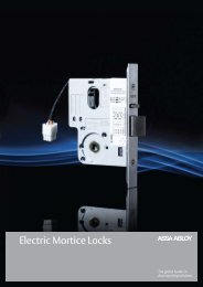 Electric Mortice Locks Catalogue - Selector