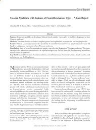Case Report Noonan Syndrome with Features of Neurofibromatosis ...