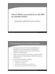 Tema 2. Diseño y promoción de un sitio Web de contenido ... - GIAA