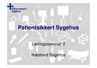 Patientsikkert Sygehus - Sikker Patient