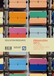 Education RESouRcE - Museum of Contemporary Art