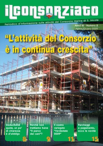 L'attività del Consorzio è in continua crescita - Consorzio Marina di ...