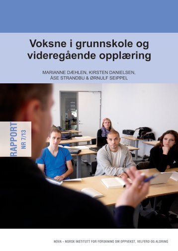 Voksne i grunnskole og videregÃ¥ende opplÃ¦ring - Nova