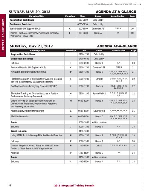 Leading from Preparedness Through Recovery - The 2012 ...