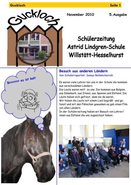 Guckloch Seite 1 - Astrid Lindgren-Schule Hesselhurst