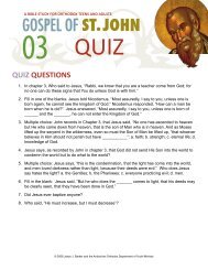 Quiz 3 - Orthodox Christian Bible Studies