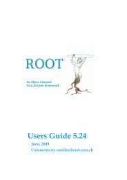The User Guide 5.24 for ROOT - Hadronic Nuclear Physics Group
