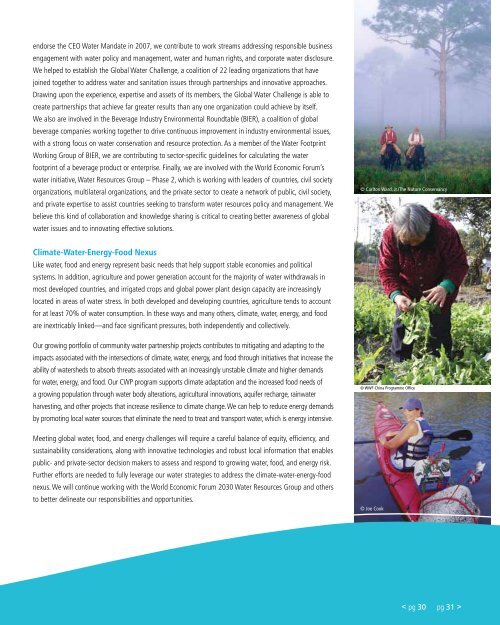 Water Stewardship and Replenish Report - Psddev.com