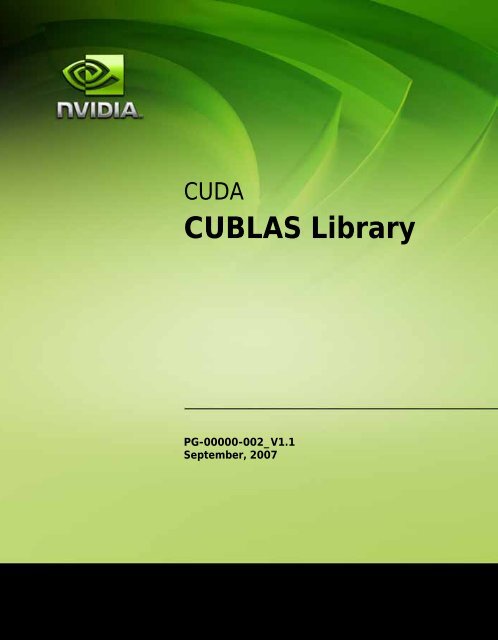 CUBLAS Library