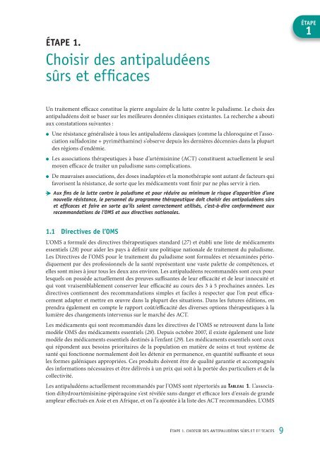 Bonnes pratiques d'achat pour les antipaludÃ©ens Ã  ... - libdoc.who.int