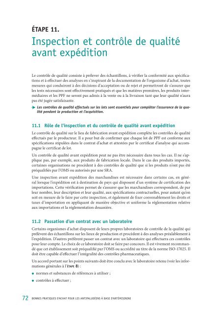 Bonnes pratiques d'achat pour les antipaludÃ©ens Ã  ... - libdoc.who.int