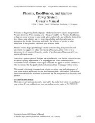 Crystalyte Owners Manual - V is for Voltage electric vehicle forum