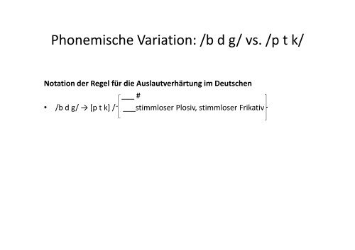 Phonologie