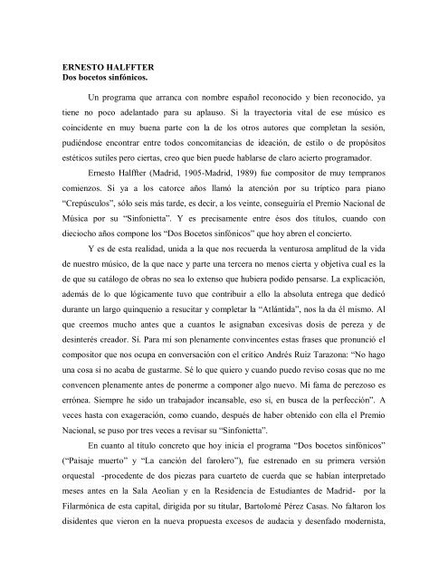 Notas al programa (PDF) - Orquesta y Coro de la Comunidad de ...