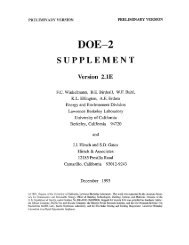 DOE-2 Supplement Version 2.1E - DOE2.com