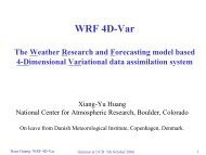 (WRF) Model 4-Dimensional Variational Assimilation (4DVAR)