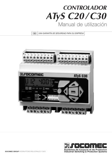 CONTROLADOR ATyS C20 / C30 - Socomec