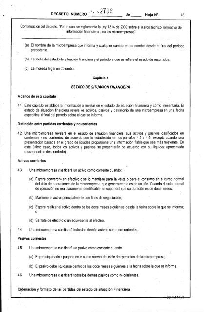 Decreto Numero 2706 de 2012