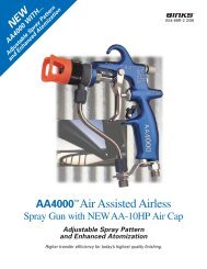 AA4000â¢ Air Assisted Airless Spray Gun - AE Industrial