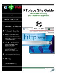 FAG Store User Guide (PDF) - PTplace.com