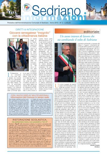 Sedriano informazioni luglio 2010 - Comune di Sedriano