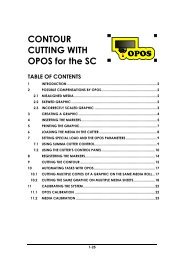 CONTOUR CUTTING WITH OPOS for the SC - Summa Online