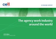 The agency work industry around the world - 2010 Edition - Ciett
