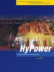 Hypower Special Issue Three Gorges, China - Voith Hydro