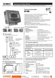 KIMO Pressure transmitter CP 300