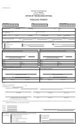 FENCING PERMIT - City Government of Ormoc