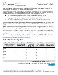 Vacation Pay Worksheet Calculating Vacation Pay Owed