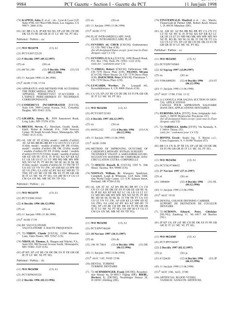 section 1 - World Intellectual Property Organization