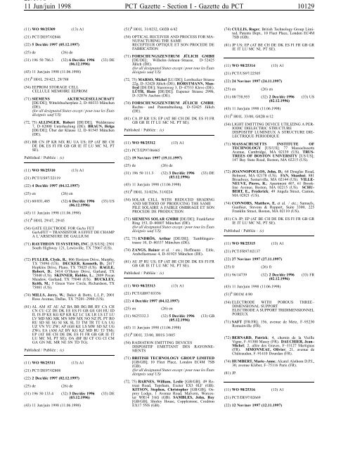 section 1 - World Intellectual Property Organization