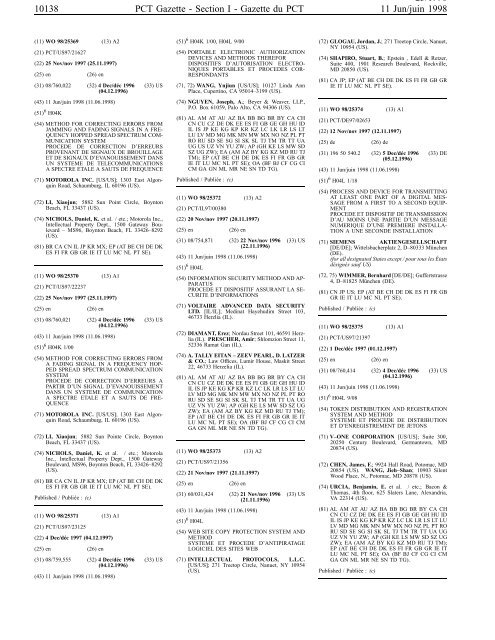 section 1 - World Intellectual Property Organization