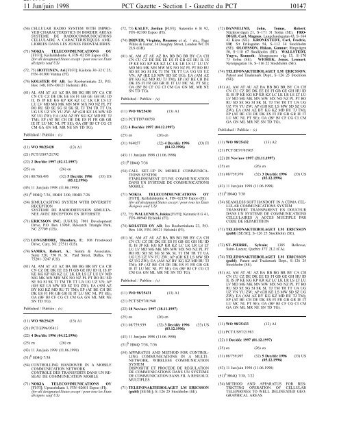 section 1 - World Intellectual Property Organization