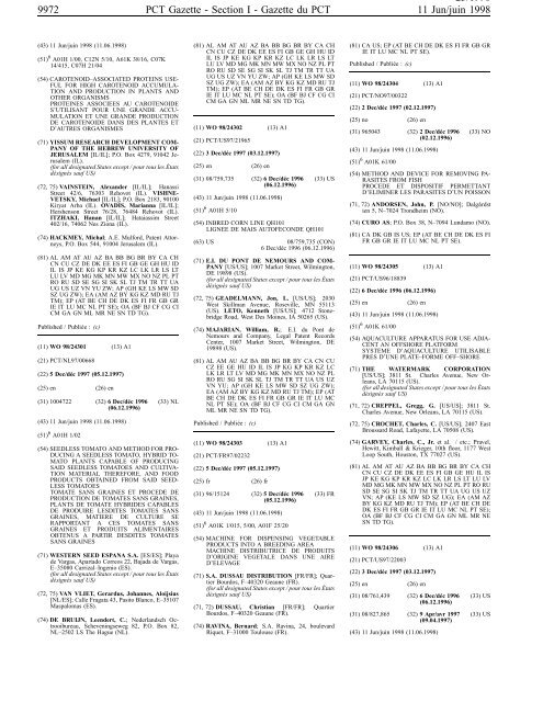 section 1 - World Intellectual Property Organization