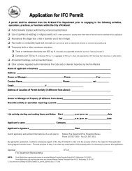 IFC Permit Application - City of Kirkland