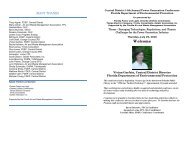 Speaker List, Sponsors & Conference Program - Florida Department ...