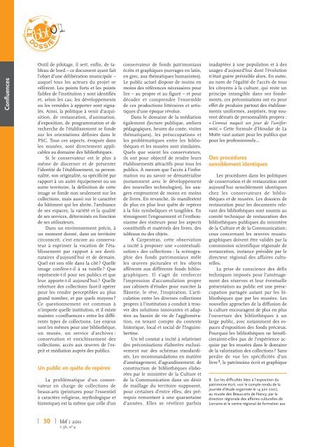 Le projet scientifique et culturel de l'Inguimbertine :