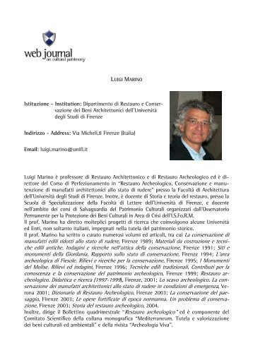 Luigi MARINO - web journal