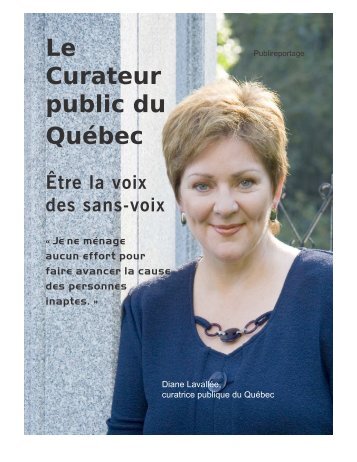 Publireportage - Le Curateur public du QuÃ©bec