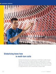 Globalizing know how in multi-turn coils - Voith Hydro