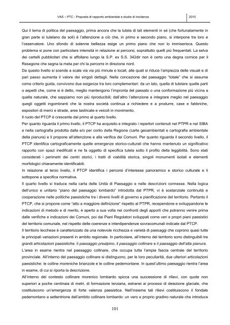 rapporto ambientale VAS PTC - Parco di Montevecchia e della Valle ...